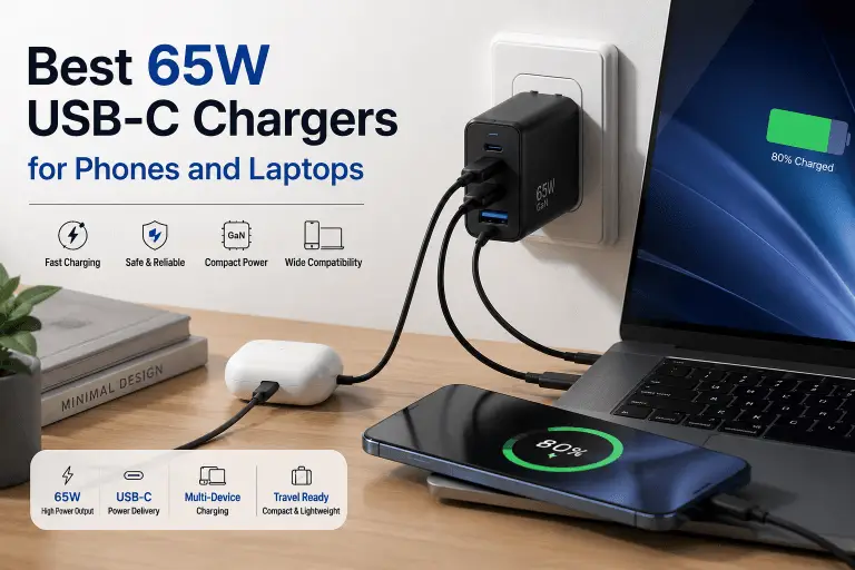 Best 65W USB-C charger for phones and laptops
