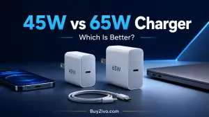 45W vs 65W USB-C charger comparison for phones and laptops
